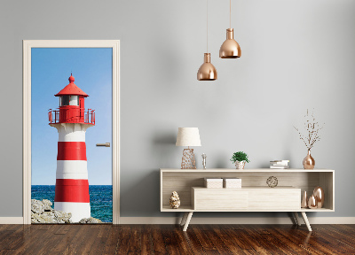 Self-adhesive door sticker Lighthouse