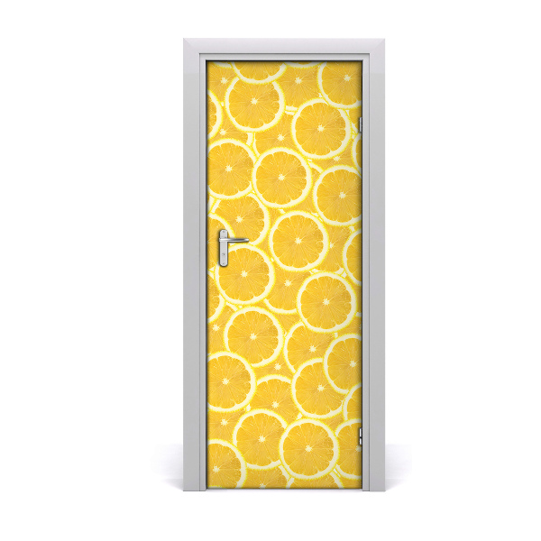 Self-adhesive door sticker Lemons