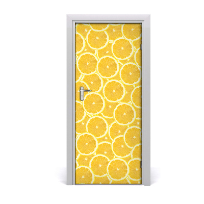 Self-adhesive door sticker Lemons