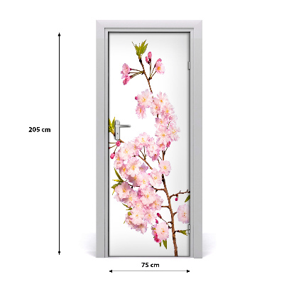 Self-adhesive door veneer Cherry blossoms