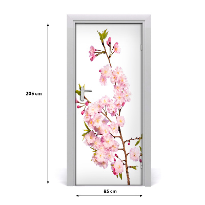 Self-adhesive door veneer Cherry blossoms