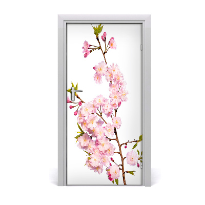 Self-adhesive door veneer Cherry blossoms