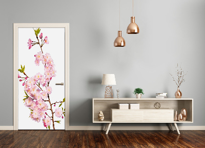 Self-adhesive door veneer Cherry blossoms