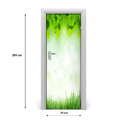 Door adhesive Leaves and grass