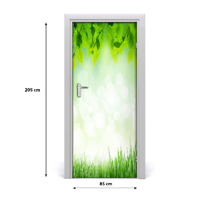 Door adhesive Leaves and grass