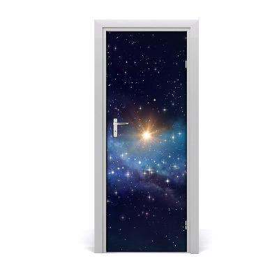 Self-adhesive door wallpaper Starry sky