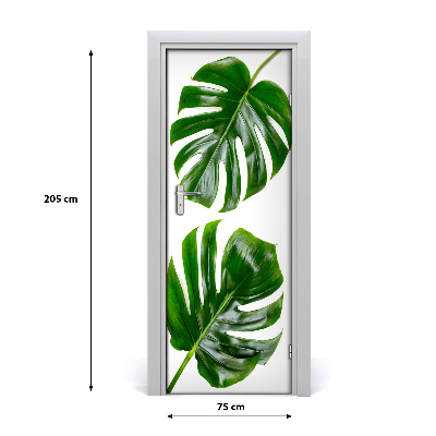 Self-adhesive door veneer Monstera