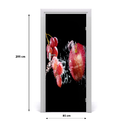 Self-adhesive door sticker Fruits