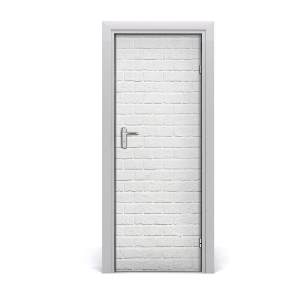 Door wallpaper Brick wall