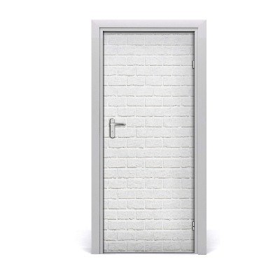 Door wallpaper Brick wall