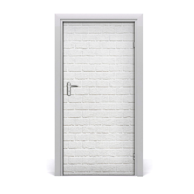 Door wallpaper Brick wall