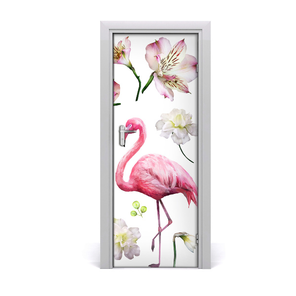 Self-adhesive door sticker Tropical collection