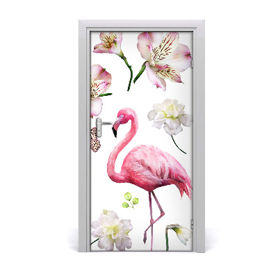 Self-adhesive door sticker Tropical collection