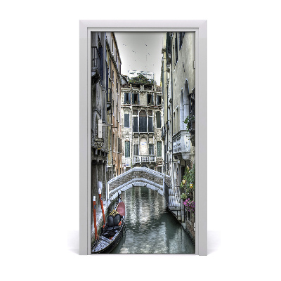 Self-adhesive door wallpaper Venice italy