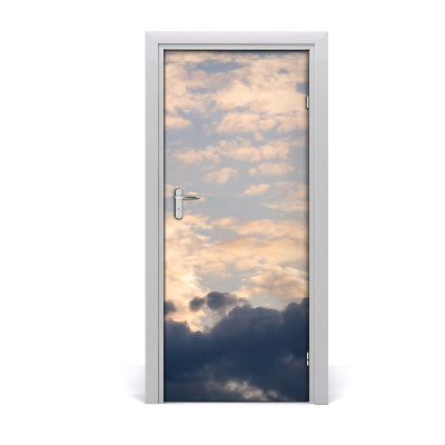 Door wallpaper Clouds in the sky