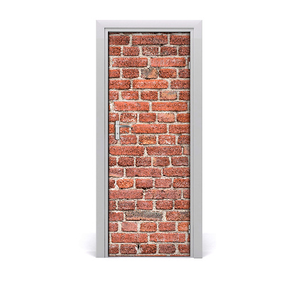 Door wallpaper Brick wall