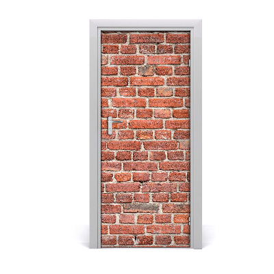 Door wallpaper Brick wall