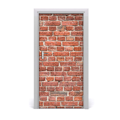 Door wallpaper Brick wall