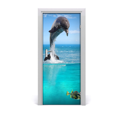 Self-adhesive door sticker Underwater world