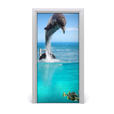 Self-adhesive door sticker Underwater world