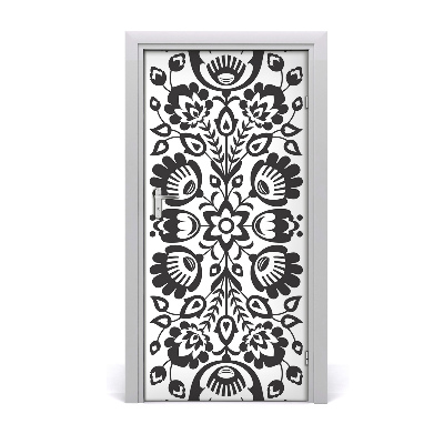 Self-adhesive door sticker Wall folk pattern