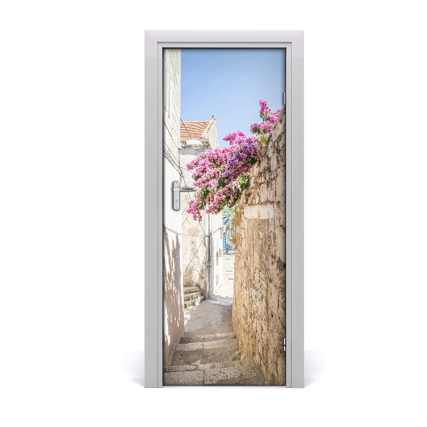 Self-adhesive door wallpaper Korcula, croatia