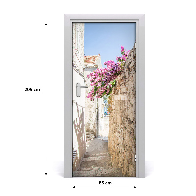 Self-adhesive door wallpaper Korcula, croatia