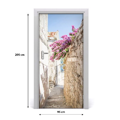 Self-adhesive door wallpaper Korcula, croatia