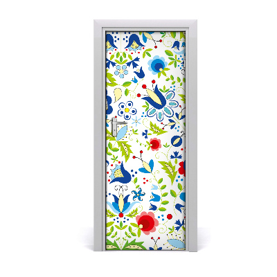 Self-adhesive door veneer Ethnic pattern