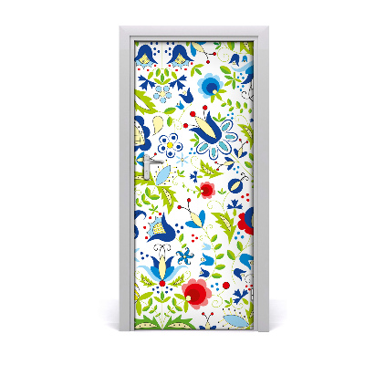 Self-adhesive door veneer Ethnic pattern