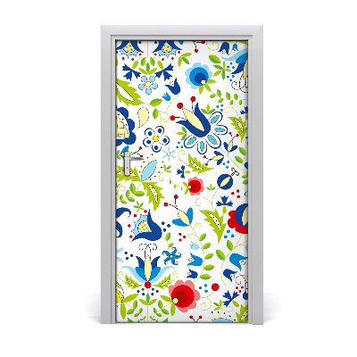 Self-adhesive door veneer Ethnic pattern