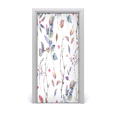 Self-adhesive door veneer Eucalyptus leaves