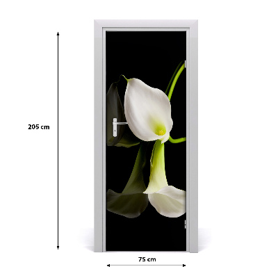 Self-adhesive door veneer White calla