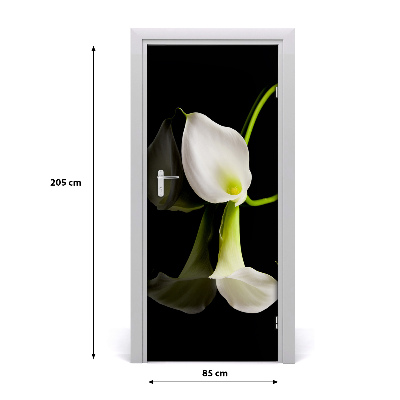 Self-adhesive door veneer White calla