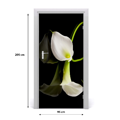 Self-adhesive door veneer White calla