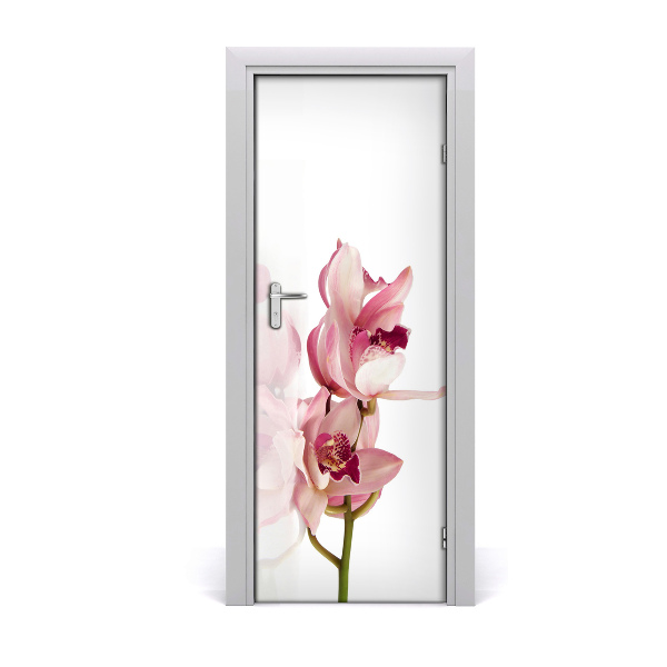 Self-adhesive door veneer Pink orchid