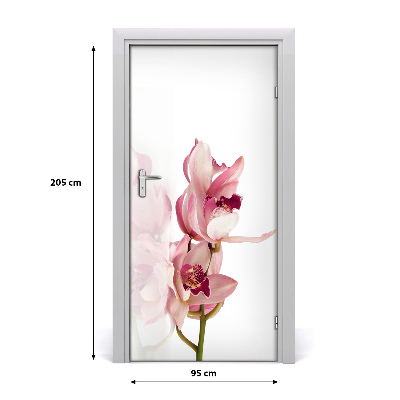 Self-adhesive door veneer Pink orchid