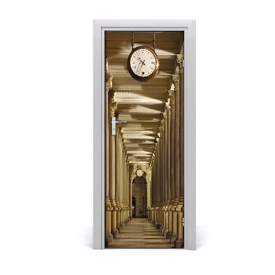 Self-adhesive door wallpaper Market colonnade