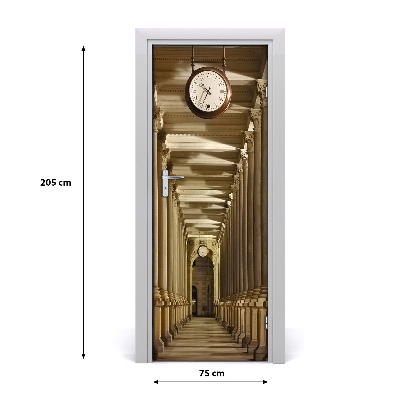 Self-adhesive door wallpaper Market colonnade