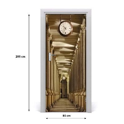 Self-adhesive door wallpaper Market colonnade