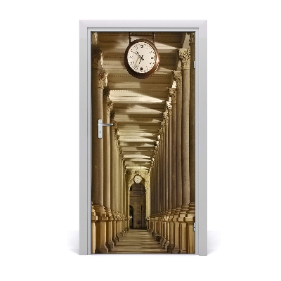 Self-adhesive door wallpaper Market colonnade