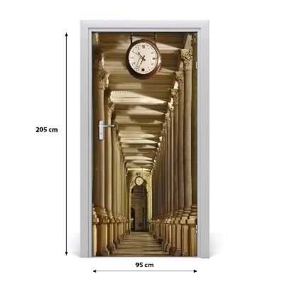 Self-adhesive door wallpaper Market colonnade