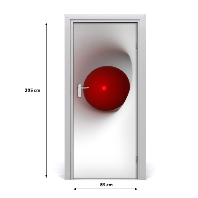 Self-adhesive door sticker Abstraction sphere