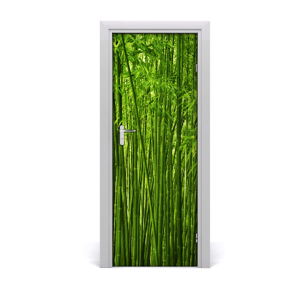 Self-adhesive door veneer Bamboo forest