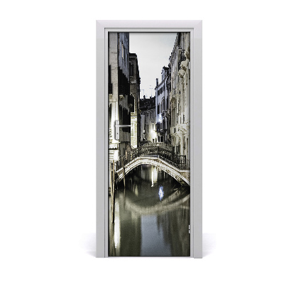 Self-adhesive door wallpaper Venice italy