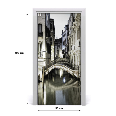 Self-adhesive door wallpaper Venice italy