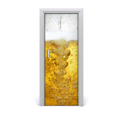 Self-adhesive door sticker Beer