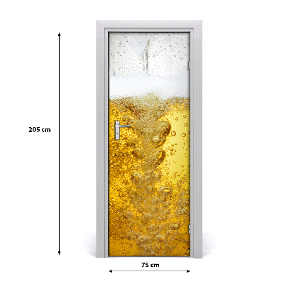 Self-adhesive door sticker Beer