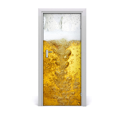 Self-adhesive door sticker Beer