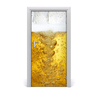 Self-adhesive door sticker Beer